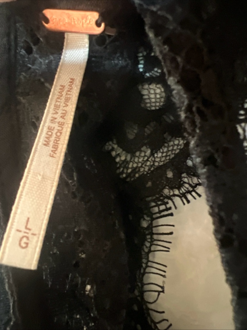 Free People SZ L Black Tell Tale Heart Lace Whimsigoth
Fairy Tunic Swing Top - Picture 8 of 10